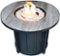 AZ Patio Heaters - Faux Wood Tile Top Fire Pit - Black-Front_Standard