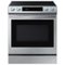 Samsung - 6.3 cu. ft. Slide-in Induction Range with Smart Dial, WiFi & Air Fry - Stainless Steel-Front_Standard