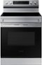 Samsung - 6.3 cu. ft. Freestanding Electric Range with Rapid Boil™, WiFi & Self Clean - Stainless Steel-Front_Standard 