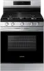 Front. Samsung - 6.0 cu. ft. Freestanding Gas Range with WiFi and Integrated Griddle - Stainless Steel.