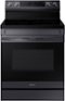 Samsung - 6.3 cu. ft. Freestanding Electric Range with WiFi, No-Preheat Air Fry & Convection - Black Stainless Steel-Front_Standard
