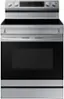 Front. Samsung - 6.3 cu. ft. Freestanding Electric Range with WiFi, No-Preheat Air Fry & Convection - Stainless Steel.
