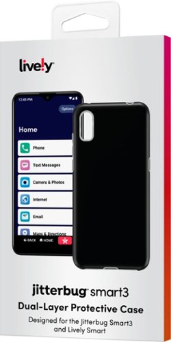 Lively® Lively - Dual-Layer Hard Shell Case for Jitterbug Smart3 - Black GLOBAL SHIPPING