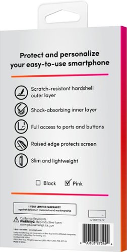 Lively® Lively - Dual-Layer Hard Shell Case for Jitterbug Smart3 - Pink HOW TO BUY