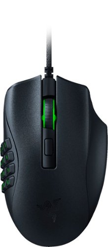 Razer - Naga X Wired with 16 buttons and Chroma RGB Lighting Optical Gaming Mouse - Black