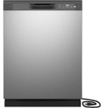 GE - Front Control Built-In Dishwasher with 59 dBA - Stainless steel - Front_Standard