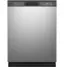 Front. GE - Front Control Built-In Dishwasher with 55 dBA - Stainless Steel.