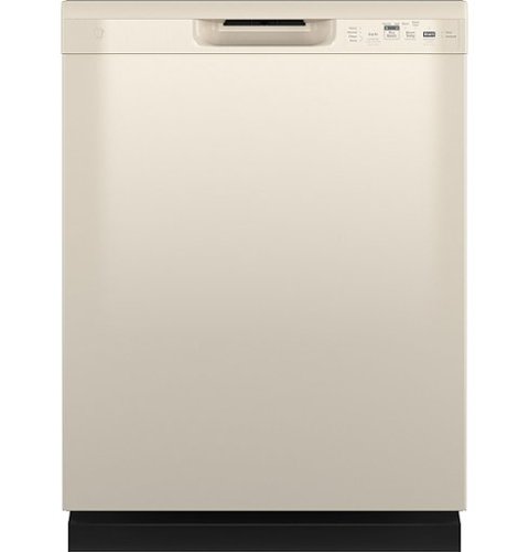 GE - Front Control Built-In Dishwasher with 55 dBA - Bisque