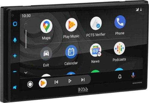 BOSS Audio - 6.75" Wireless Android Auto and Apple CarPlay Multimedia Receiver - Black