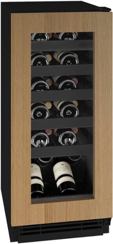 U-Line - 24-750ml bottle Wine Refrigerator in Integrated Door Frame - Custom Panel Ready