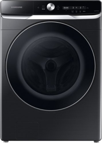 

Samsung - 5.0 Cu.Ft. High-Efficiency Stackable Smart Front Load Washer with Steam and OptiWash - Brushed Black