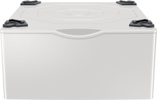 Samsung - Washer/Dryer Laundry Pedestal with Storage Drawer - Ivory