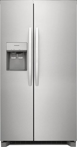 Frigidaire - 22.3 Cu. Ft. Side-by-Side Counter-Depth Refrigerator - Stainless steel