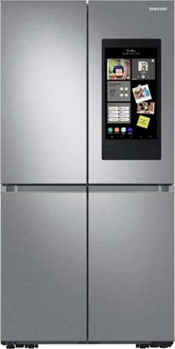 Samsung - 29 cu. ft. 4-Door Flex Smart Refrigerator with Family Hub - Stainless Steel