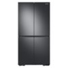 Samsung - 29 cu. ft. 4-Door Flex French Door Smart Refrigerator with Beverage Center - Black Stainless Steel-Front_Standard