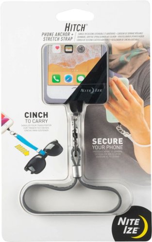 Nite Ize - Hitch Phone Anchor + Stretch Strap - Charcoal