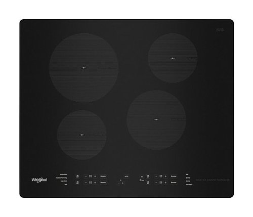 Whirlpool - 24" Built-In Electric Induction Cooktop with 4 Elements with Small Space - Black
