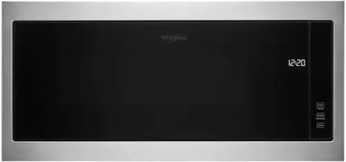Front. Whirlpool - 1.1 Cu. Ft. Built-In Microwave with Slim Trim Kit - Stainless Steel.