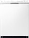 LG - 24" Front Control Built-In Stainless Steel Tub Dishwasher with 3rd Rack, QuadWash, and 48dba - White-Front_Standard