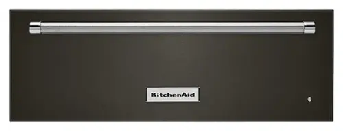 Front. KitchenAid - 30" Warming Drawer with Slow Cook Warming and PrintShield Finish - Black Stainless steel.