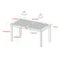 Walker Edison - Everest Acacia Wood Outdoor Dining Table - Brown-Alt_View_Standard_40 