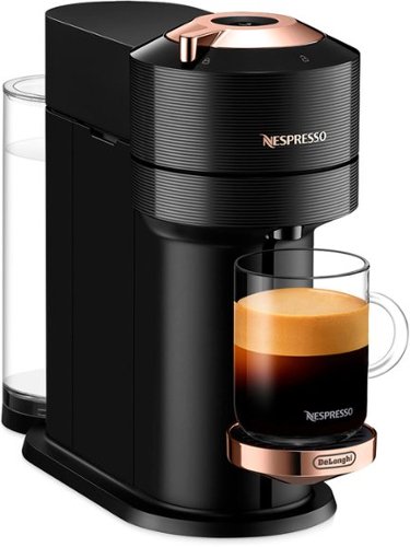 De'Longhi - Nespresso Vertuo Next Premium Coffee and Espresso Maker by De'Longhi,  Black Rose Gold - Black Rose Gold