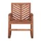 Walker Edison - Windsor Rocking Chair - Brown-Front_Standard