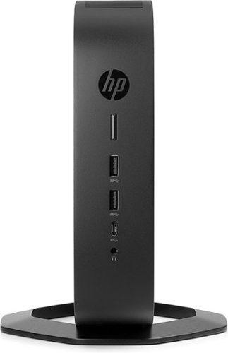 HP - t740 Thin Client Desktop - AMD Ryzen Embedded V1756B - 8 GB Memory - 64 GB Flash Storage - Black