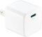 Insignia™ - 20 W USB-C Wall Charger - White-Front_Standard