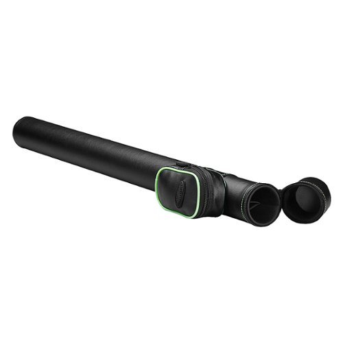 Casemaster - Q-Vault Supreme Black with Trim Cue Case - Green-Alt_View_Standard_14 
