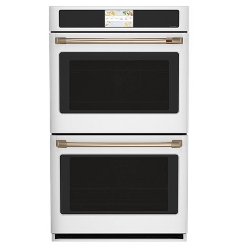 Café - 30" Built-In Double Electric Convection Wall Oven with True European Convection and In-Oven Camera, Customizable - Matte White