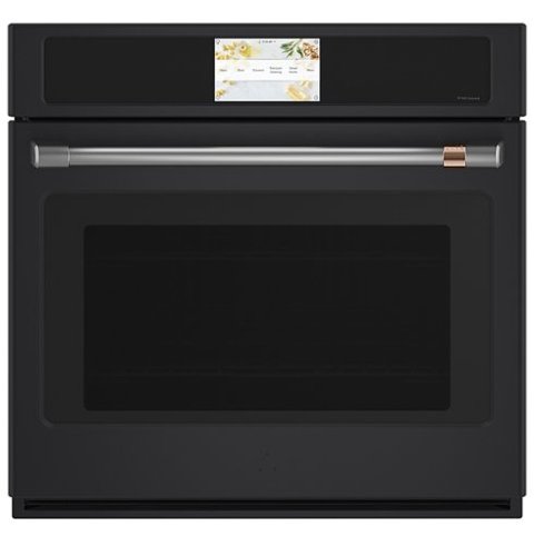Café - 30" Built-In Single Electric Convection Wall Oven with True European Convection and In-Oven Camera - Matte black