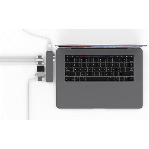 Hyper PRO 8-in-2 USB-C Hub for MacBook Pro - Silver WORLDWIDE DELIVERY