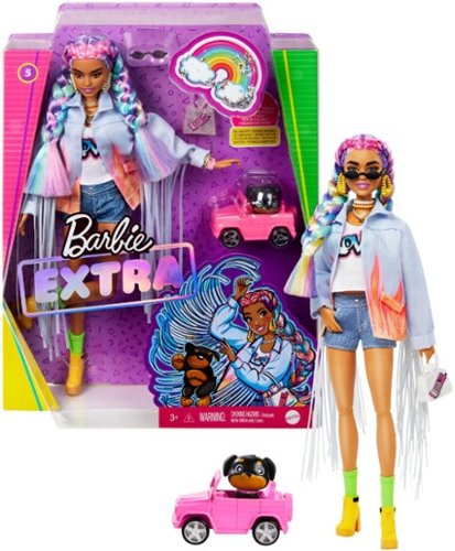 Barbie Extra Doll - Rainbow Braids WORLDWIDE DELIVERY