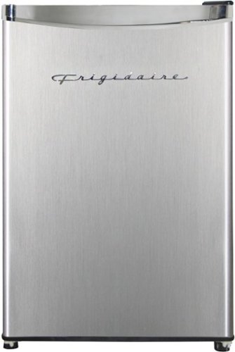 

Frigidaire - Platinum Series Retro 3.2 Cu. Ft. Compact Fridge - Stainless with Chrome Trim - Stainless steel