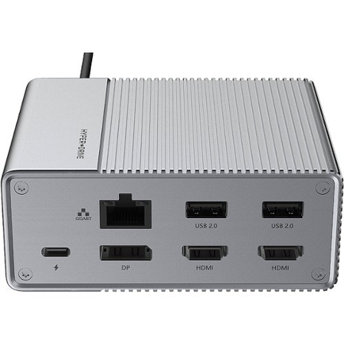 HyperDrive - GEN2 12-in-1 USB Type-C Hub Docking Station - Silver