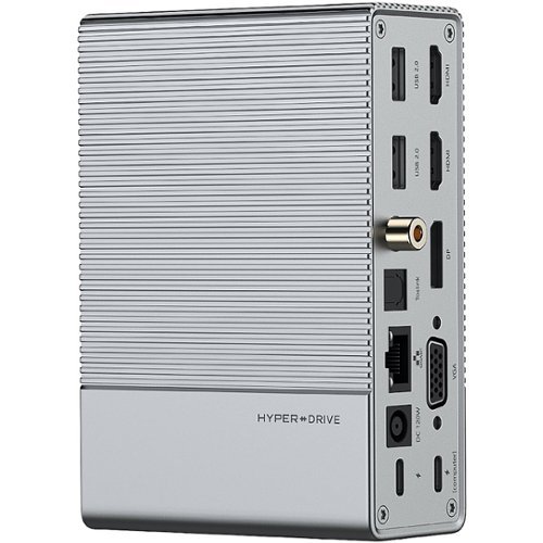 HyperDrive - GEN2 18-in-1 USB-C Hub Docking Station - Silver