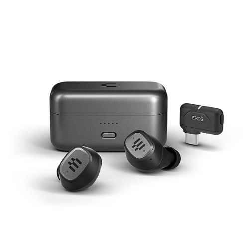 EPOS - GTW 270 Hybrid True Wireless Bluetooth Closed Acoustic Gaming Earbuds with Low Latency Dongle - Universal Platform - Black