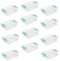 Sterilite - Small Clip Box Clear Storage Tote Container with Latching Lid, 12 Pack-Front_Standard