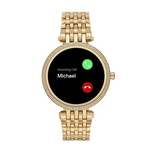 Michael Kors Darci Gen 5E Smartwatch 43mm - Gold-Tone Stainless Steel WORLDWIDE DELIVERY