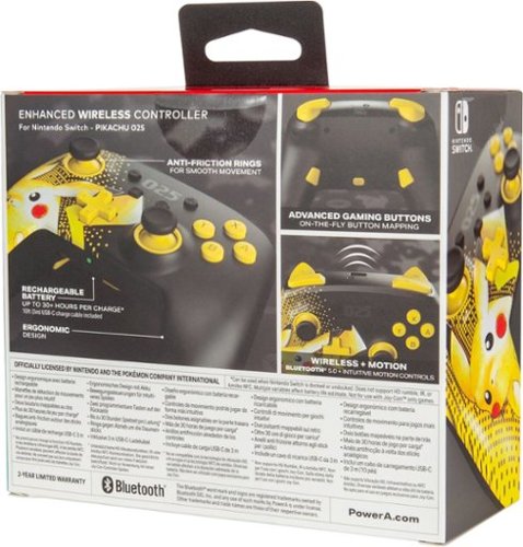 PowerA Enhanced Wireless Controller for Nintendo Switch - Pikachu 025 BUY IN UAE