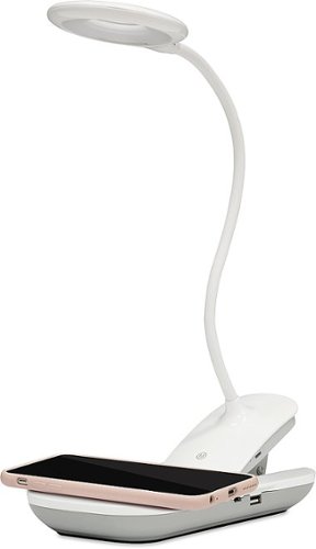 UltraBrite - LED Multi-Task Desk Lamp with Wireless charging base - White