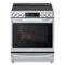 LG - 6.3 cu ft Electric Slide In Range with InstaView, Air Fry,Air Sou-Vide, ProBake Convection, and Smart WiFi Enabled - Stainless steel-Front_Standard 
