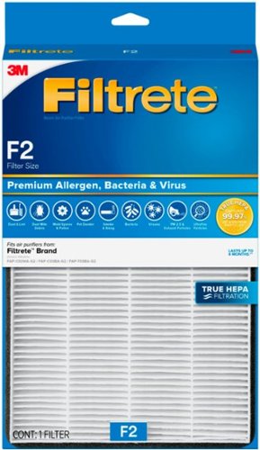 Filtrete - Premium F2 True HEPA Filter - White