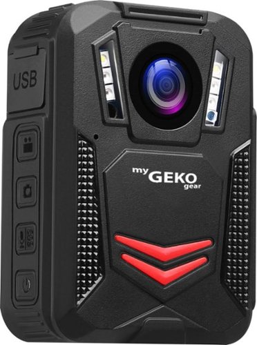 myGEKOgear - Aegis 300 1440p Body Camera Infrared Lights Water Resistance Password Protected GPS & Wi-Fi (Two Batteries)
