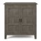 Simpli Home - Burlington SOLID WOOD 30 inch Wide Transitional Low Storage Cabinet - Farmhouse Grey-Front_Standard