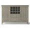 Simpli Home - Bedford Sideboard Buffet and Wine Rack - Distressed Grey-Front_Standard