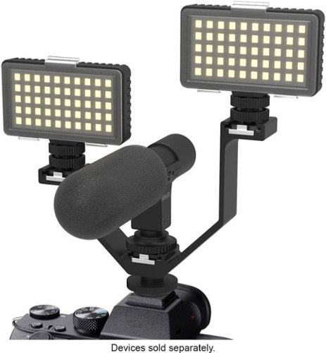 Bower Triple Cold Shoe V bracket - Black GLOBAL SHIPPING