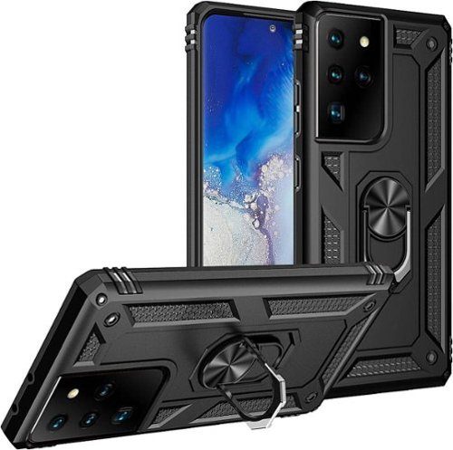 SaharaCase Military Kickstand Series Case for Samsung Galaxy S21 Ultra 5G - Black GLOBAL SHIPPING