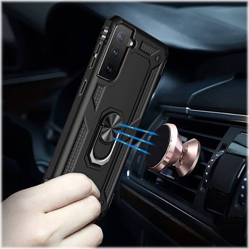 SaharaCase Military Kickstand Series Case for Samsung Galaxy S21+ 5G - Black WHERE TO BUY